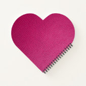 Rosa Leder Notizblock (Rückseite)