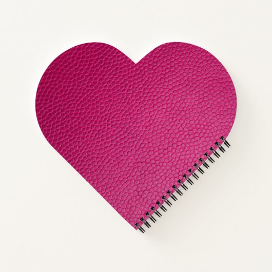 Rosa Leder Notizblock (Rückseite)