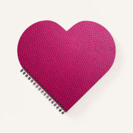 Rosa Leder Notizblock