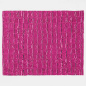Rosa Ledereffekt-Muster Fleecedecke (Vorderseite (Horizontal))