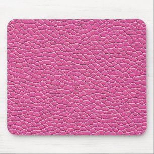 Rosa Ledereffekt-Muster Mousepad