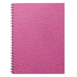 Rosa Ledereffekt-Muster Notizblock