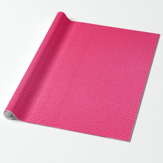 Rosa Lederoptik Geschenkpapier (Ungerollt)