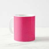 Rosa Lederstruktur Kaffeetasse (Vorderseite Links)