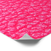 Rosa Ledertextur Poster (Ecke)