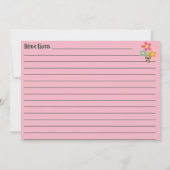 Rosa leere Rezeptur (Rückseite)