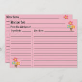 Rosa leere Rezeptur (Vorne/Hinten)