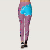 Rosa legging Elf-Staub-Gleitschirmfliegen Leggings (Rückseite)