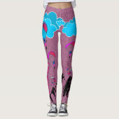 Rosa legging Elf-Staub-Gleitschirmfliegen Leggings (Vorderseite)