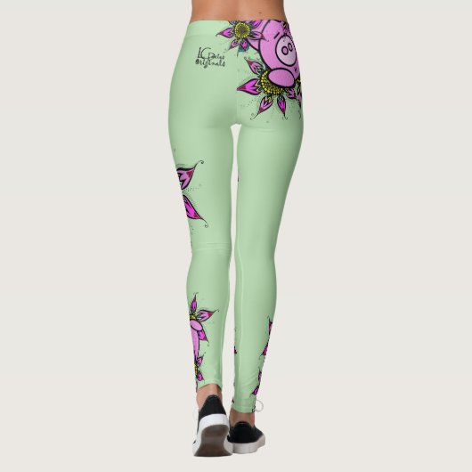 Rosa Leggings (Rückseite)
