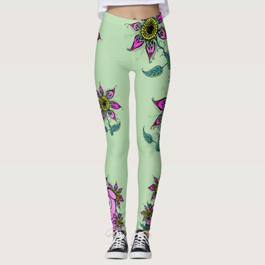 Rosa Leggings (Vorderseite)