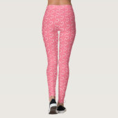 Rosa Leggings mit Herz oder Farbauswahl (Rückseite)