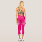 Rosa Leggings mit Herzen (Rückseite)
