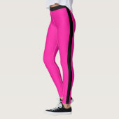 Rosa Leggings Schwarzer Streifen oder Farbauswahl (Links)