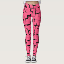 Rosa Leggings, Yoga, Fitness, Modernes Design