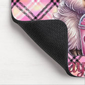 Rosa, leicht Bleibe, Kühe im Hochland Mousepad (Ecke)