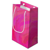 rosa Leidenschaft Kleine Geschenktüte (Rückseite Schrägansicht)