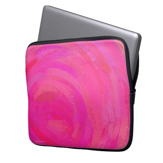 rosa Leidenschaft Laptopschutzhülle (Vorderseite Links)