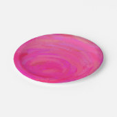 rosa Leidenschaft Pappteller (Schrägansicht)