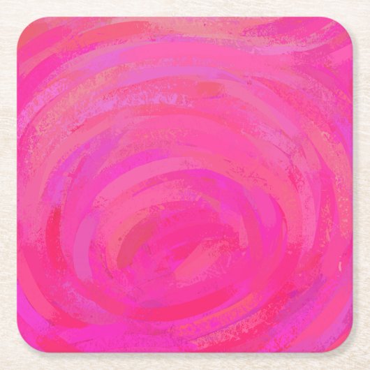 rosa Leidenschaft Rechteckiger Pappuntersetzer (Vorderseite)