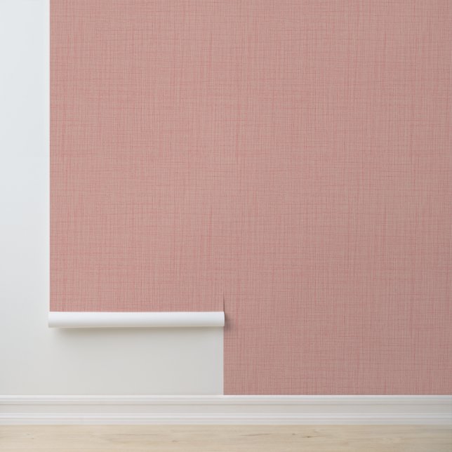 Rosa Leinenstruktur solide Farbe Tapete (Anwendung)