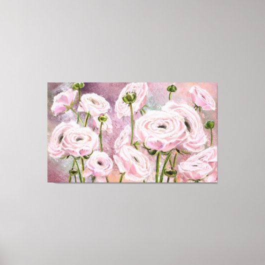 Rosa Leinwand drucken - Malerei (Vorderseite)