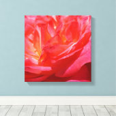 Rosa Leinwand Kunst druckt Rose Blume (Insitu (Holzboden))