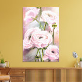 Rosa Leinwand - Malerei (Insitu (Wohnzimmer))