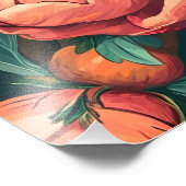 Rosa Leinwand Rosa Fotodruck (Ecke)