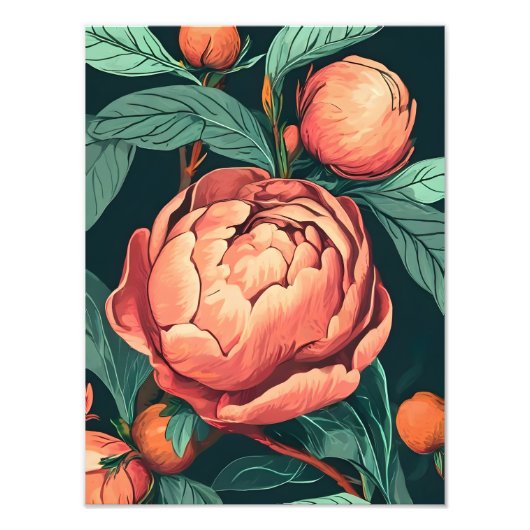 Rosa Leinwand Rosa Fotodruck (Vorne)