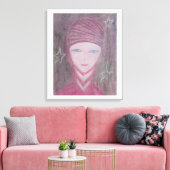 Rosa Leinwanddruck (Insitu (Wohnzimmer))