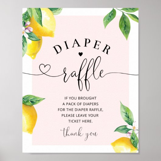 Rosa Lemon-Windeln - Zeichen Poster (Vorne)