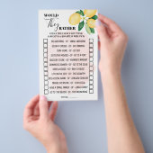 Rosa Lemonen würden sie eher Dusche Spielkarte Flyer (Handgriff)