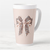 Rosa Leopard-Bogen Sei Wild Milchtasse (Rechte Ecke)