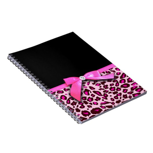 Rosa-leopard-Buggrafik Notizblock (Rechte Seite)