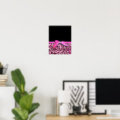 Rosa-leopard-Buggrafik Poster (Heimbüro)