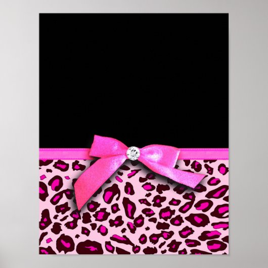 Rosa-leopard-Buggrafik Poster (Vorne)