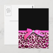 Rosa-leopard-Buggrafik Postkarte (Vorne/Hinten)
