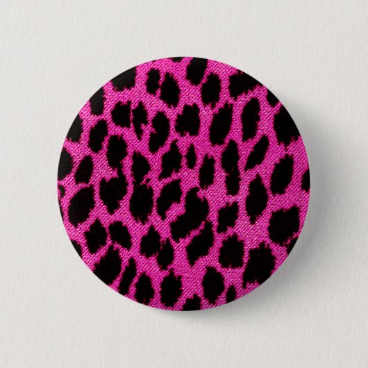 Rosa Leopard Button (Vorderseite)