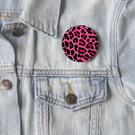 Rosa Leopard-Button Button (Beispiel)