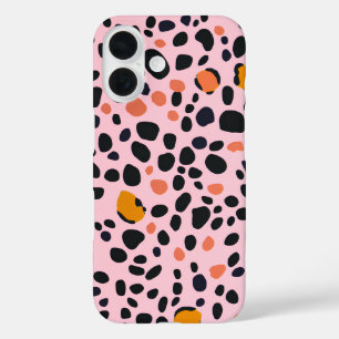 Rosa Leopard iPhone 16 Hülle