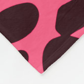 Rosa Leopard-Druck Fleecedecke (Ecke)