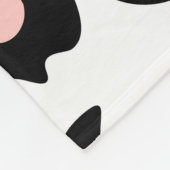 Rosa Leopard-Druck Fleecedecke (Ecke)