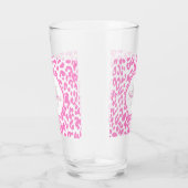 Rosa Leopard-Druck Glas (Rechts)