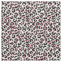 Rosa Leopard-Druck in Weiß