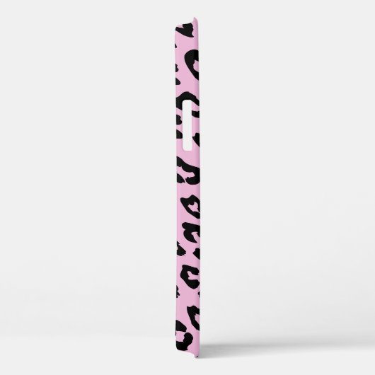 Rosa Leopard Druck iPhone 12 Gehäuse mit Monogramm Case-Mate iPhone Hülle (Rückseite / Rechts)