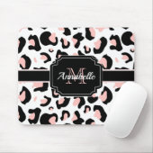 Rosa Leopard-Druck Mousepad (Mit Mouse)