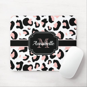 Rosa Leopard-Druck Mousepad