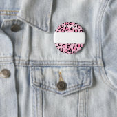 Rosa Leopard-Druck-Muster Button (Beispiel)
