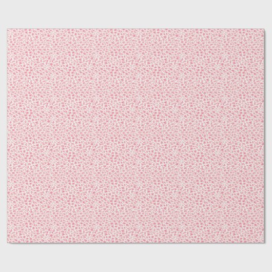 Rosa Leopard-Druck-Muster-Packpapier Geschenkpapier (Flach)